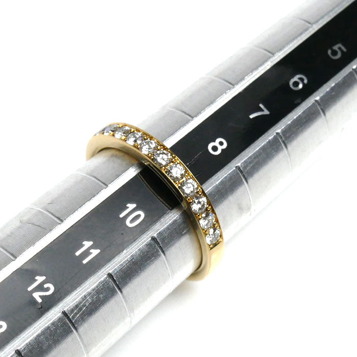 Vendome Aoyama ヴァンドーム青山 K18YG イエローゴールド ハーフエタニティ リング・指輪 AGVR956607DI ダイヤモンド0.30ct 9号 2.3g レディース【中古】