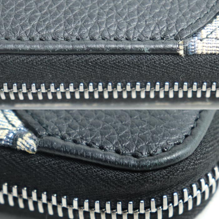 Dior ディオール オブリーク ジャカード ロングジップウォレット 長財布 ネイビー 2ADBC315YKS_H05E レディース【中古】