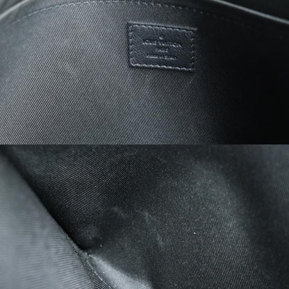 LOUIS VUITTON ルイ・ヴィトン ポシェット トゥ ゴー クラッチバッグ モノグラムシャドウ ブラック M81570 ICチップ メンズ【中古】