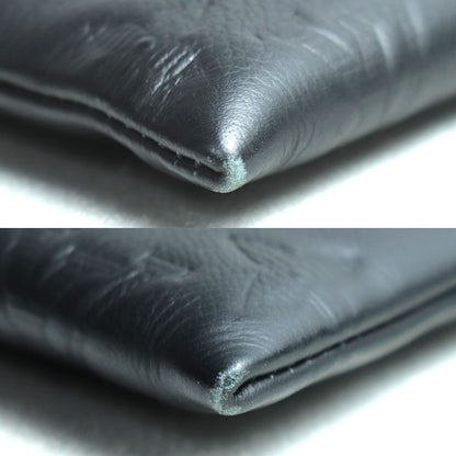 LOUIS VUITTON ルイ・ヴィトン ポシェット トゥ ゴー クラッチバッグ モノグラムシャドウ ブラック M81570 ICチップ メンズ【中古】