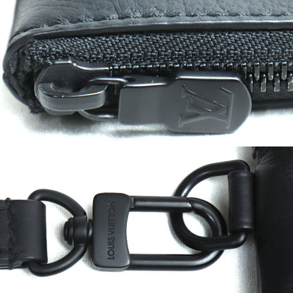 LOUIS VUITTON ルイ・ヴィトン ポシェット トゥ ゴー クラッチバッグ モノグラムシャドウ ブラック M81570 ICチップ メンズ【中古】