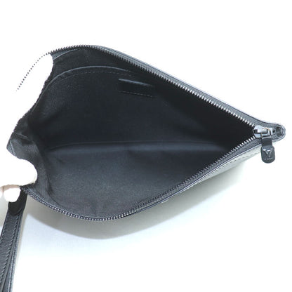 LOUIS VUITTON ルイ・ヴィトン ポシェット トゥ ゴー クラッチバッグ モノグラム エクリプス ブラック M81569 ICチップ メンズ【中古】