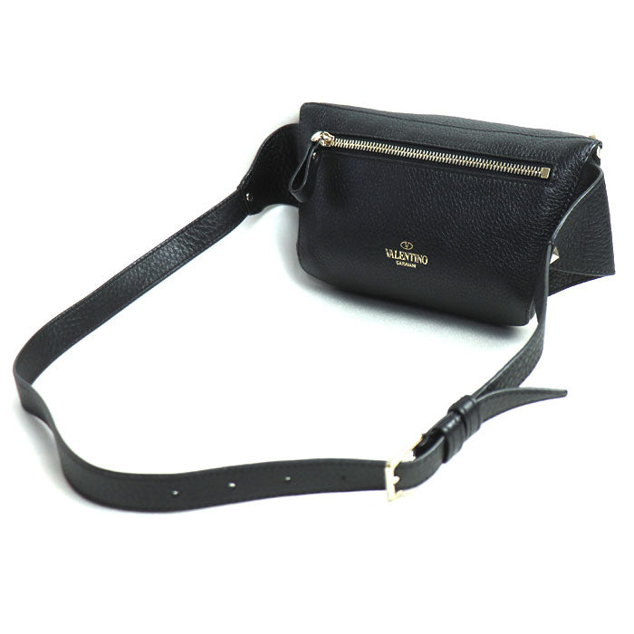 Valentino Garavani ヴァレンティノ・ガラヴァーニ ロックスタッズ ボディバッグ ブラック RW2B0D15 ユニセックス【中古】