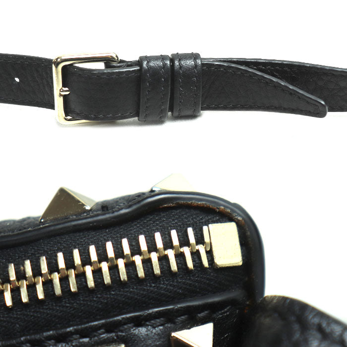 Valentino Garavani ヴァレンティノ・ガラヴァーニ ロックスタッズ ボディバッグ ブラック RW2B0D15 ユニセックス【中古】