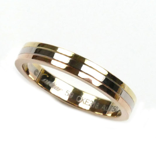 CARTIER カルティエ k18YG/PG/WG ヴァンドーム スリーカラー  リング・指輪 B4052259 19号 59 5.2g レディース【中古】【美品】