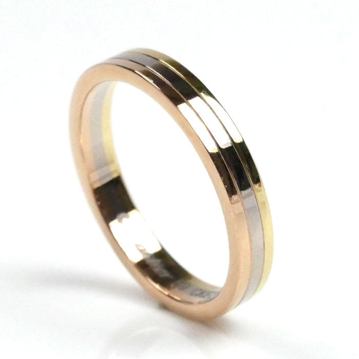 CARTIER カルティエ k18YG/PG/WG ヴァンドーム スリーカラー  リング・指輪 B4052259 19号 59 5.2g レディース【中古】【美品】