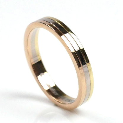 CARTIER カルティエ k18YG/PG/WG ヴァンドーム スリーカラー  リング・指輪 B4052259 19号 59 5.2g レディース【中古】【美品】