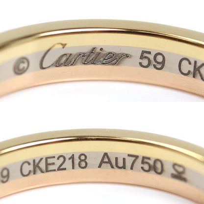 CARTIER カルティエ k18YG/PG/WG ヴァンドーム スリーカラー  リング・指輪 B4052259 19号 59 5.2g レディース【中古】【美品】