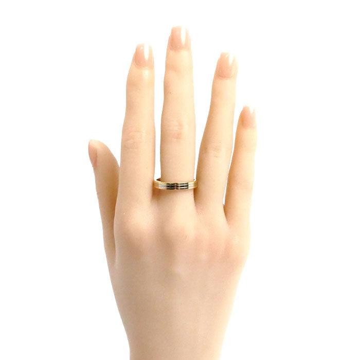CARTIER カルティエ k18YG/PG/WG ヴァンドーム スリーカラー  リング・指輪 B4052259 19号 59 5.2g レディース【中古】【美品】