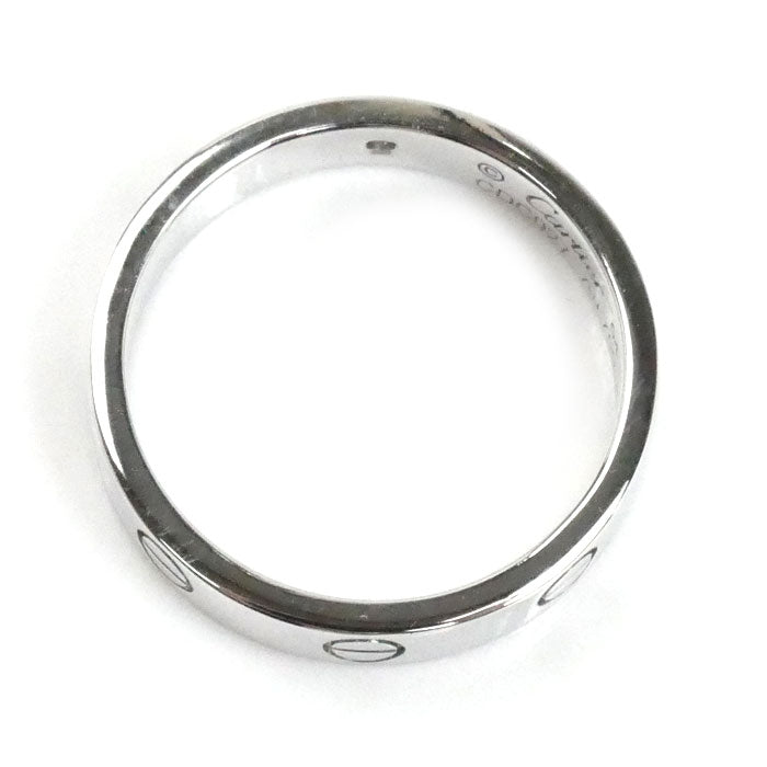 CARTIER カルティエ K18WG ホワイトゴールド ミニラブ 1P ダイヤ リング・指輪 B4050554 ダイヤモンド 14号 54 4.8g レディース【中古】【美品】