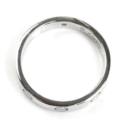 CARTIER カルティエ K18WG ホワイトゴールド ミニラブ 1P ダイヤ リング・指輪 B4050554 ダイヤモンド 14号 54 4.8g レディース【中古】【美品】