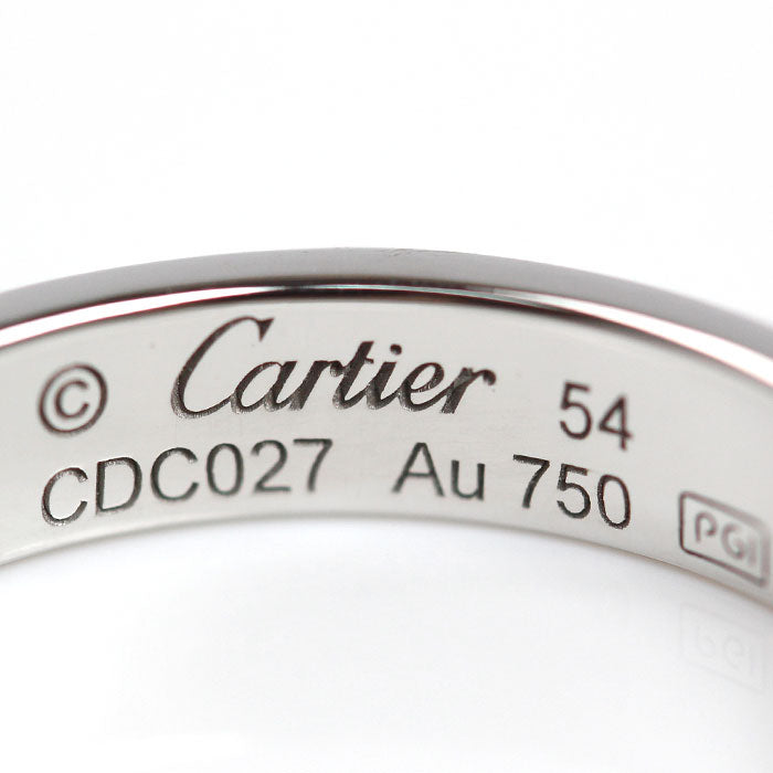 CARTIER カルティエ K18WG ホワイトゴールド ミニラブ 1P ダイヤ リング・指輪 B4050554 ダイヤモンド 14号 54 4.8g レディース【中古】【美品】