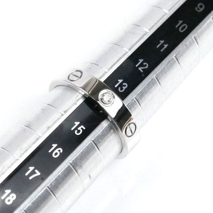 CARTIER カルティエ K18WG ホワイトゴールド ミニラブ 1P ダイヤ リング・指輪 B4050554 ダイヤモンド 14号 54 4.8g レディース【中古】【美品】