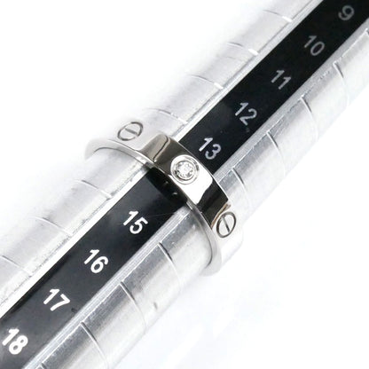 CARTIER カルティエ K18WG ホワイトゴールド ミニラブ 1P ダイヤ リング・指輪 B4050554 ダイヤモンド 14号 54 4.8g レディース【中古】【美品】
