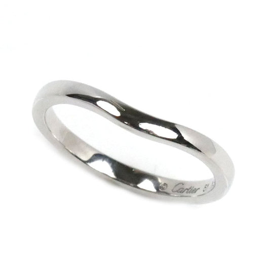 CARTIER カルティエ Pt950プラチナ バレリーナ カーブ ウェディング リング・指輪 B4092851 11号 51 3.0g レディース【中古】【美品】