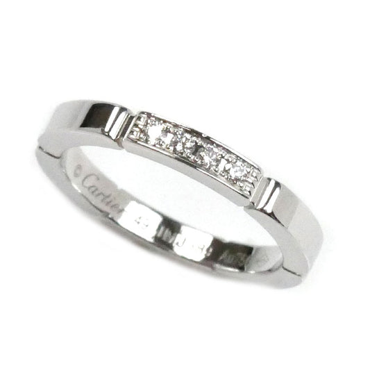 CARTIER カルティエ K18WG ホワイトゴールド マイヨンパンテール 4P ダイヤ リング・指輪 B4080449 ダイヤモンド 9号 49 3.9g レディース【中古】【美品】