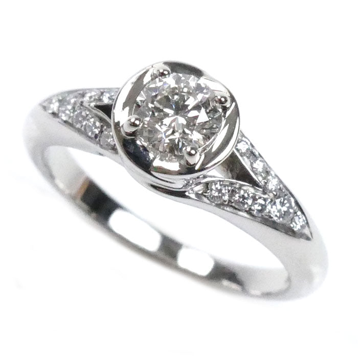 BVLGARI ブルガリ Pt950プラチナ インコントロダモーレ ダイヤ リング・指輪 ダイヤモンド0.32ct 8号 5.2g レディース【中古】【美品】