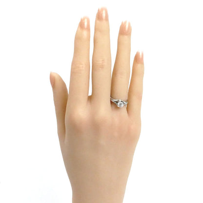 BVLGARI ブルガリ Pt950プラチナ インコントロダモーレ ダイヤ リング・指輪 ダイヤモンド0.32ct 8号 5.2g レディース【中古】【美品】