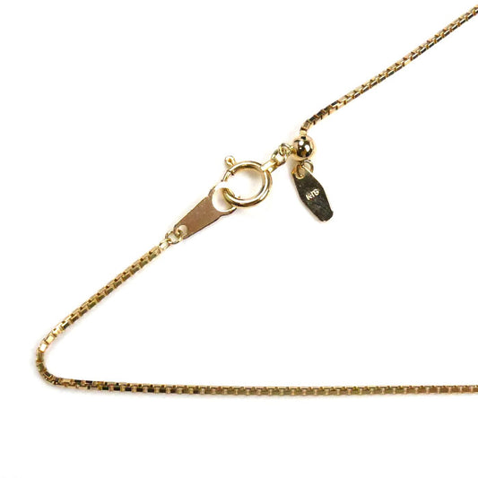 K18YG イエローゴールド ネックレス ベネチアン 3.5g ~45cm フリーチェーン レディース【中古】