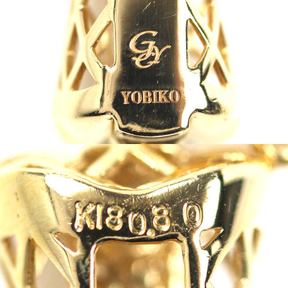 ゆきざき K18YG イエローゴールド ヨビコ クロス ペンダントトップ W31297.12.6.5 ダイヤモンド0.80ct 9.2g ユニセックス【中古】