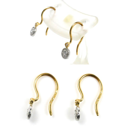 agete アガット K18YG/Pt900 ダイヤ ピアス ダイヤモンド0.01ct/0.01ct 0.7g レディース【中古】