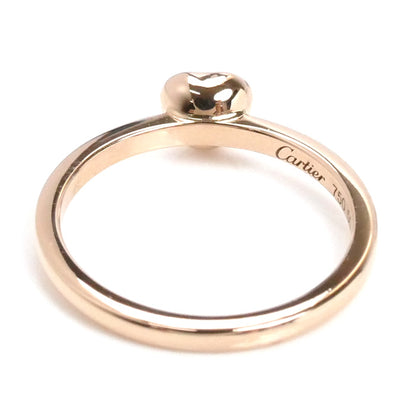 CARTIER カルティエ K18PG ピンクゴールド ディアマン レジェ ドゥ カルティエ ハート 1P ダイヤ リング・指輪 B4088050 10号 50 2.4g レディース【中古】【美品】
