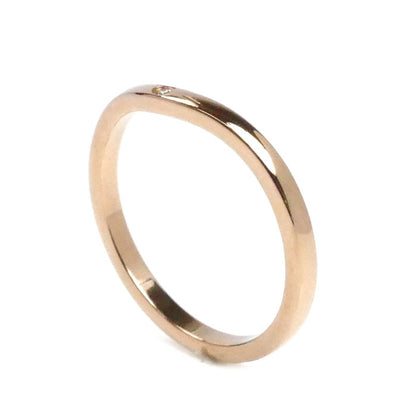 CARTIER カルティエ K18PG ピンクゴールド バレリーナ カーブ ウェディング 3P ダイヤ リング・指輪 B4098656 ダイヤモンド 15.5号 56 2.6g レディース【中古】【美品】