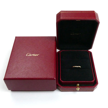 CARTIER カルティエ K18PG ピンクゴールド バレリーナ カーブ ウェディング 3P ダイヤ リング・指輪 B4098656 ダイヤモンド 15.5号 56 2.6g レディース【中古】【美品】