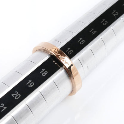 CARTIER カルティエ K18PG ピンクゴールド エングレーブド リング・指輪 B4087257 17号 57 4.0g ユニセックス【中古】【美品】