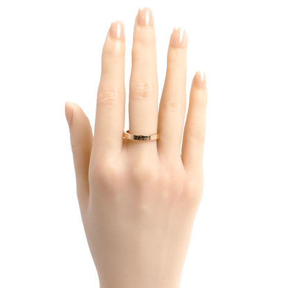CARTIER カルティエ K18PG ピンクゴールド エングレーブド リング・指輪 B4087257 17号 57 4.0g ユニセックス【中古】【美品】