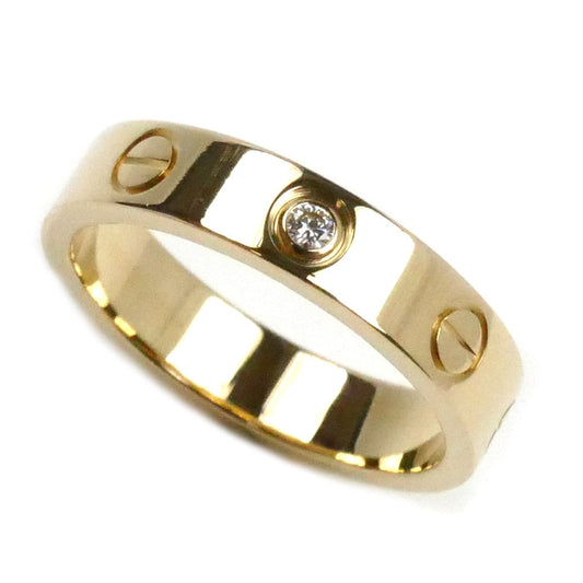 CARTIER カルティエ K18YG イエローゴールド ミニラブ 1P ダイヤ リング・指輪 B4056149 ダイヤモンド 9号 49 4.4g レディース【中古】【美品】