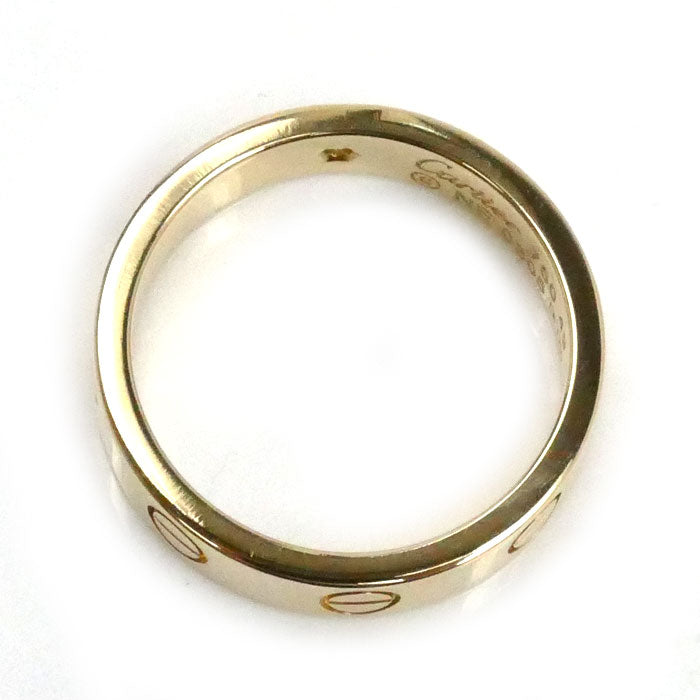 CARTIER カルティエ K18YG イエローゴールド ミニラブ 1P ダイヤ リング・指輪 B4056149 ダイヤモンド 9号 49 4.4g レディース【中古】【美品】