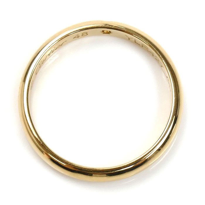CARTIER カルティエ K18YG イエローゴールド ウェディング 1P ダイヤ リング・指輪 B4057648 ダイヤモンド 8号 48 2.2g レディース【中古】【美品】