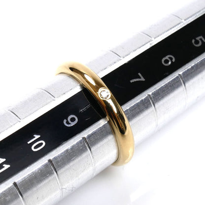CARTIER カルティエ K18YG イエローゴールド ウェディング 1P ダイヤ リング・指輪 B4057648 ダイヤモンド 8号 48 2.2g レディース【中古】【美品】