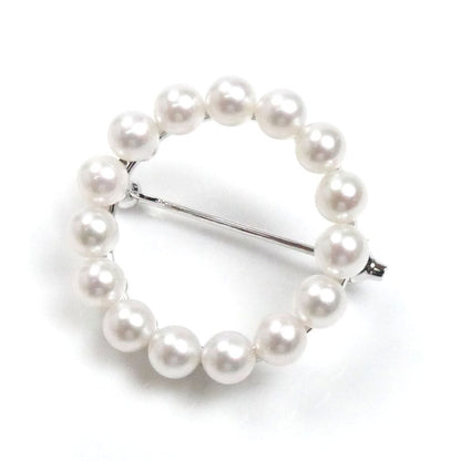 MIKIMOTO ミキモト シルバー パール ブローチ パール約4.5mm 4.3g レディース【中古】【美品】
