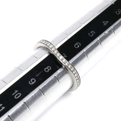 CARTIER カルティエ Pt950プラチナ バレリーナ カーブ ハーフエタニティ ダイヤ リング・指輪 B4093047 ダイヤモンド 7号 47 2.8g レディース【中古】【美品】
