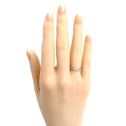 CARTIER カルティエ Pt950プラチナ バレリーナ カーブ ハーフエタニティ ダイヤ リング・指輪 B4093047 ダイヤモンド 7号 47 2.8g レディース【中古】【美品】