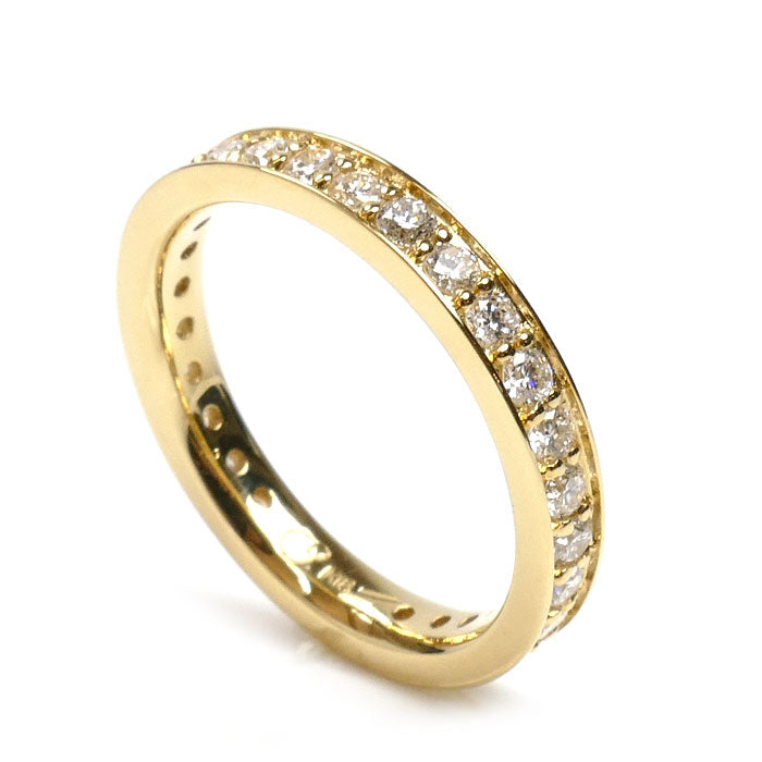 veretta8va ヴェレッタオッターヴァ K18YG イエローゴールド フルエタニティ リング・指輪 ダイヤモンド0.96ct 13号 3.8g レディース【中古】【美品】