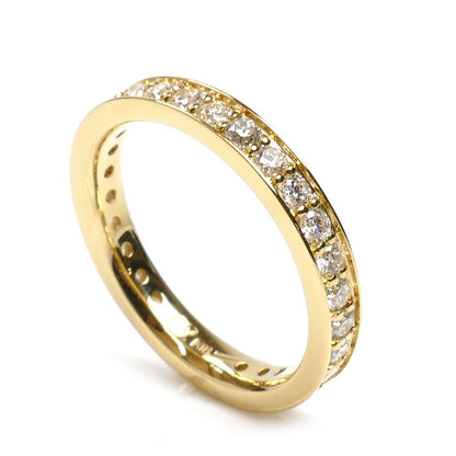 veretta8va ヴェレッタオッターヴァ K18YG イエローゴールド フルエタニティ リング・指輪 ダイヤモンド0.96ct 13号 3.8g レディース【中古】【美品】