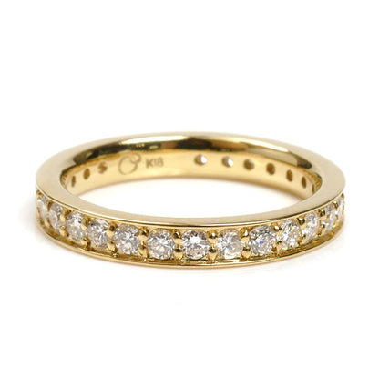 veretta8va ヴェレッタオッターヴァ K18YG イエローゴールド フルエタニティ リング・指輪 ダイヤモンド0.96ct 13号 3.8g レディース【中古】【美品】