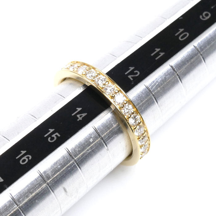 veretta8va ヴェレッタオッターヴァ K18YG イエローゴールド フルエタニティ リング・指輪 ダイヤモンド0.96ct 13号 3.8g レディース【中古】【美品】