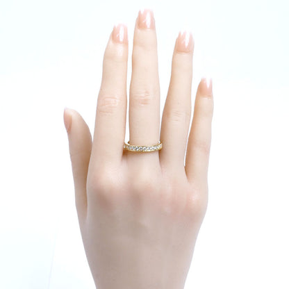 veretta8va ヴェレッタオッターヴァ K18YG イエローゴールド フルエタニティ リング・指輪 ダイヤモンド0.96ct 13号 3.8g レディース【中古】【美品】