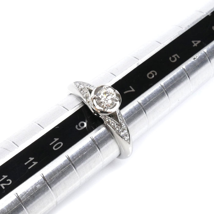 BVLGARI ブルガリ Pt950プラチナ インコントロダモーレ ダイヤ リング・指輪 352058 ダイヤモンド0.18ct 8号 5.0g レディース【中古】【美品】