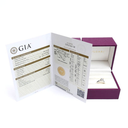 BVLGARI ブルガリ Pt950プラチナ インコントロダモーレ ダイヤ リング・指輪 352058 ダイヤモンド0.18ct 8号 5.0g レディース【中古】【美品】