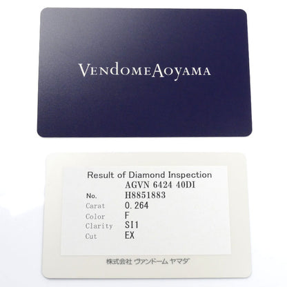 Vendome Aoyama ヴァンドーム青山 K18YG イエローゴールド キャトル ネックレス AGVN642440DI ダイヤモンド0.264ct 1.4g 40cm レディース【中古】