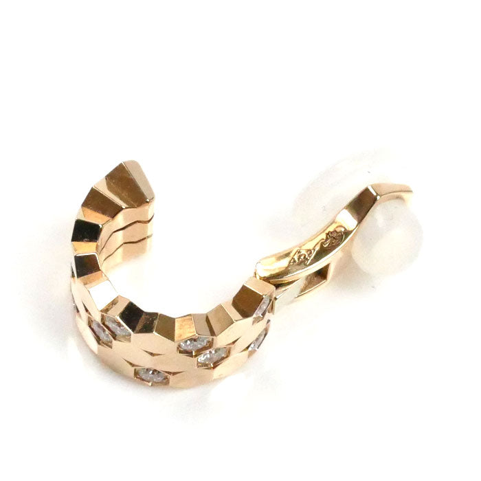 Chaumet ショーメ K18PG ピンクゴールド ビー ドゥ ショーメ イヤーカフ 085609 ダイヤモンド 2.9g ビーマイラブ　単品 レディース【中古】【美品】