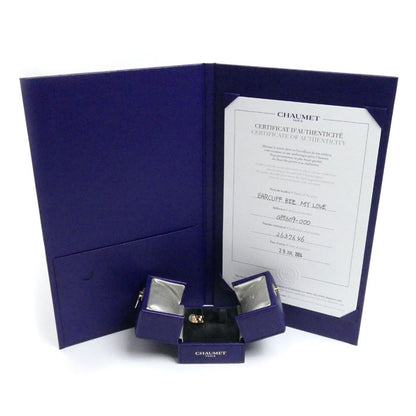 Chaumet ショーメ K18PG ピンクゴールド ビー ドゥ ショーメ イヤーカフ 085609 ダイヤモンド 2.9g ビーマイラブ　単品 レディース【中古】【美品】