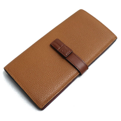 LOEWE ロエベ ラージバーティカルウォレット 長財布 ブラウン レッド系 C660S40X01 レディース【中古】【美品】