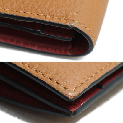 LOEWE ロエベ ラージバーティカルウォレット 長財布 ブラウン レッド系 C660S40X01 レディース【中古】【美品】