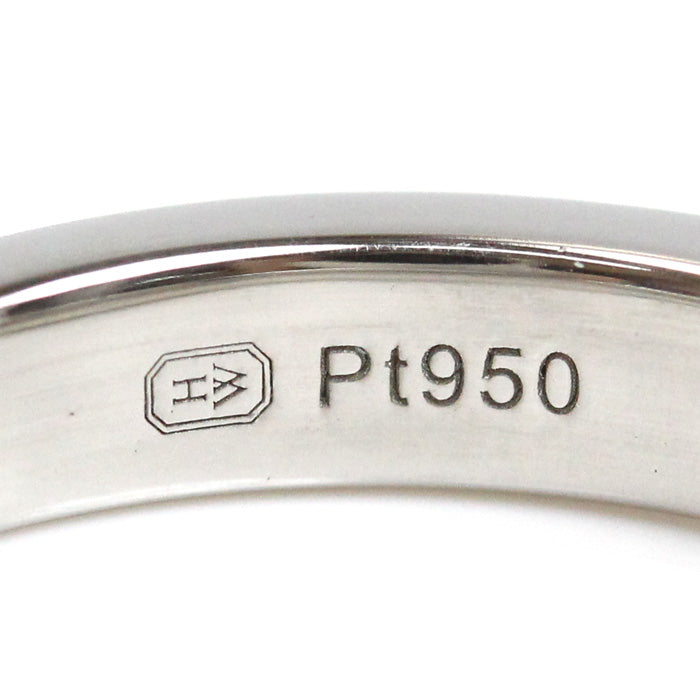 HARRY WINSTON ハリーウィンストン Pt950プラチナ トリスト・ワンロウ・バンド パヴェ リング・指輪 WBDPRD1RTST ダイヤモンド 9号 5.2g レディース【中古】【美品】